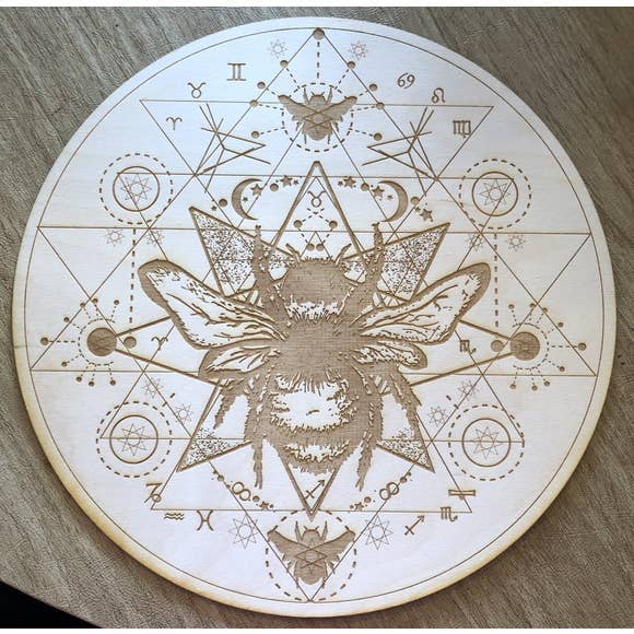 Honey Bee Crystal Grid