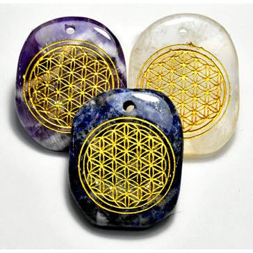 Crystal Flower of Life Pendant