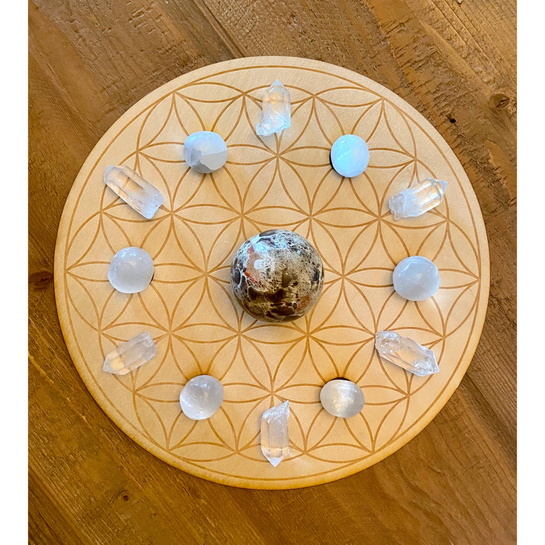Flower of Life Sphere Holder Crystal Grid
