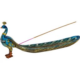 Peacock Polyresin Incense Holder