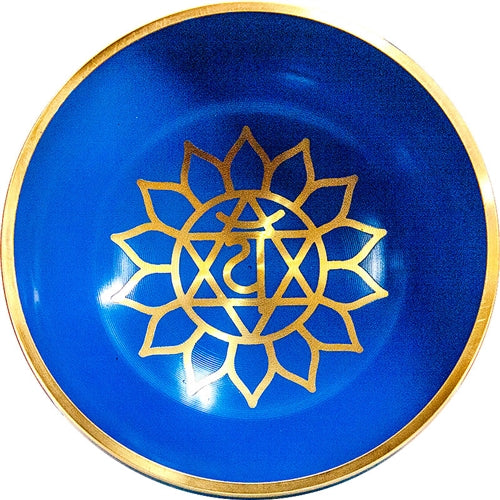 Tibetan Singing Bowl 7 Chakras (Blue) 4 inch