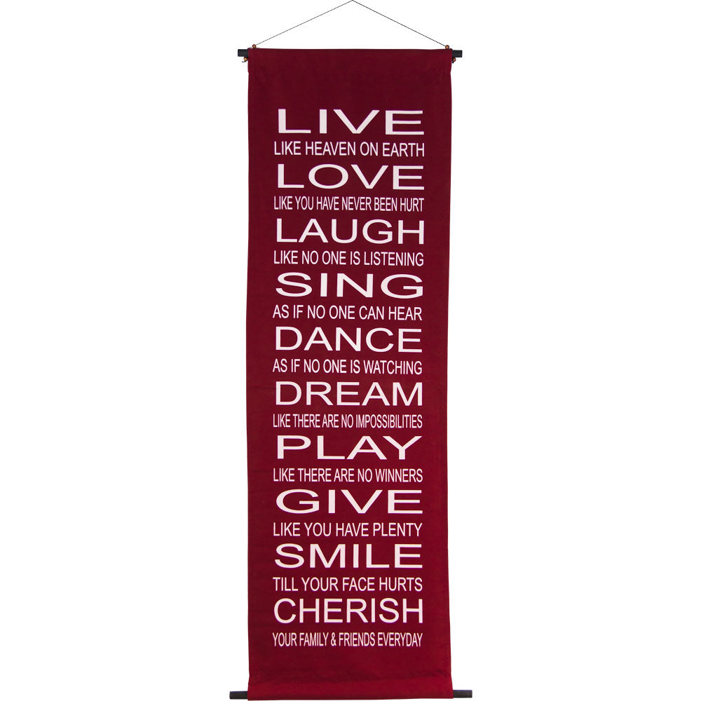 Cotton Banner (Live, Love, Laugh)