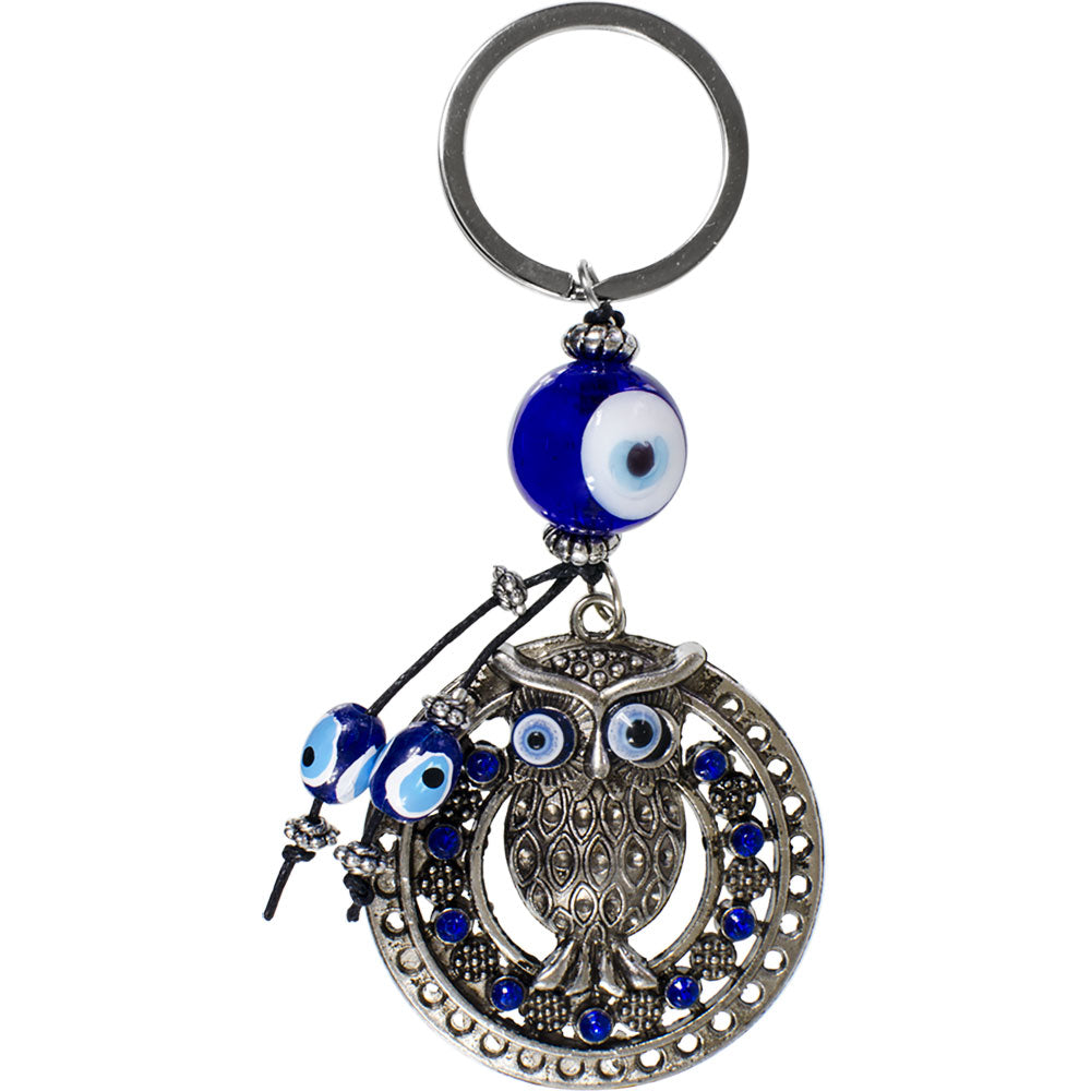 Evil Eye Heart Keychain