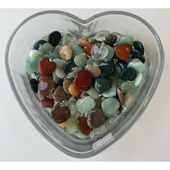 Crystal Heart Pendants