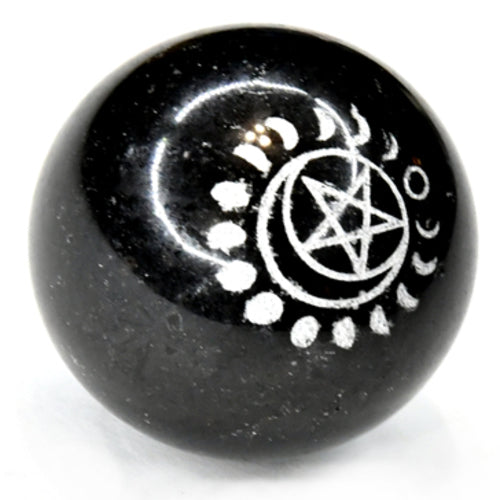 Black Tourmaline Pentacle Sphere
