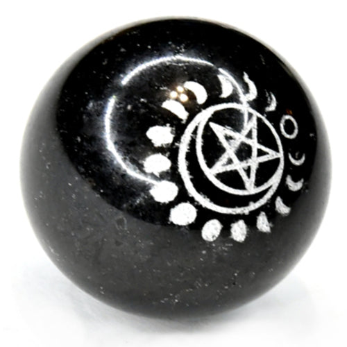 Black Tourmaline Pentacle Sphere
