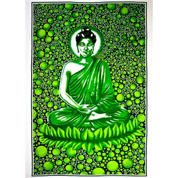 Bubble Buddha Tapestry (Green) 8210