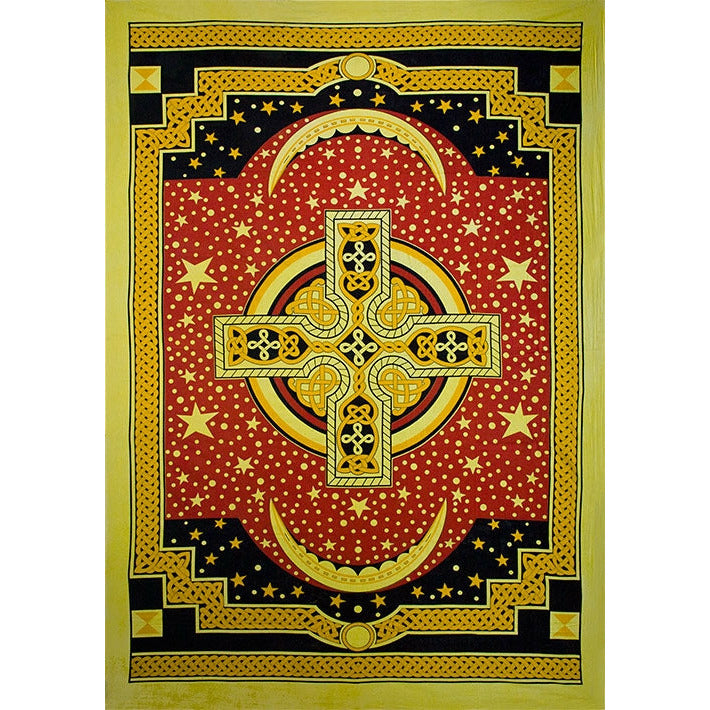 Celtic Cross Tapestry (Yellow) 8252