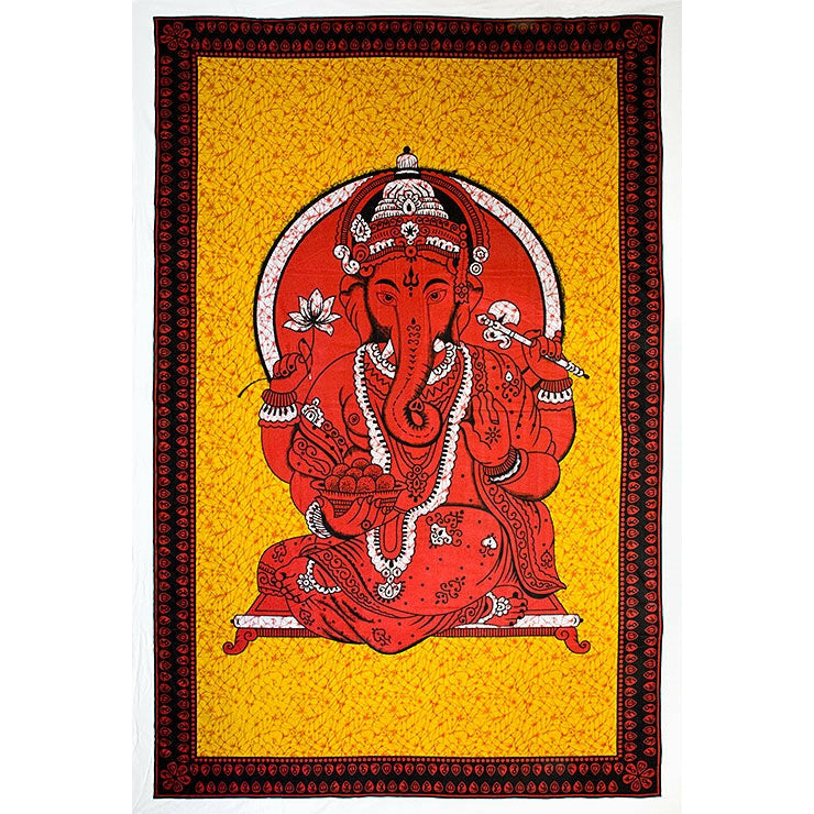 Ganesh Tapestry (Red) 8333