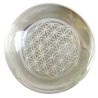 Crystal Flower of Life Gazing Ball, 55mm