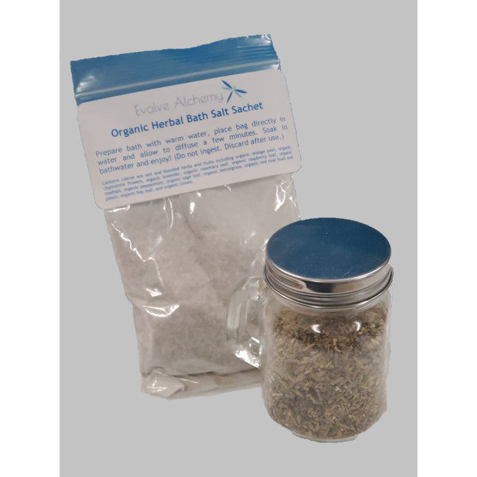 Organic Herbal Bath Salt Sachet