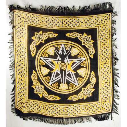 Pentagram Goddess Altar Cloth 18