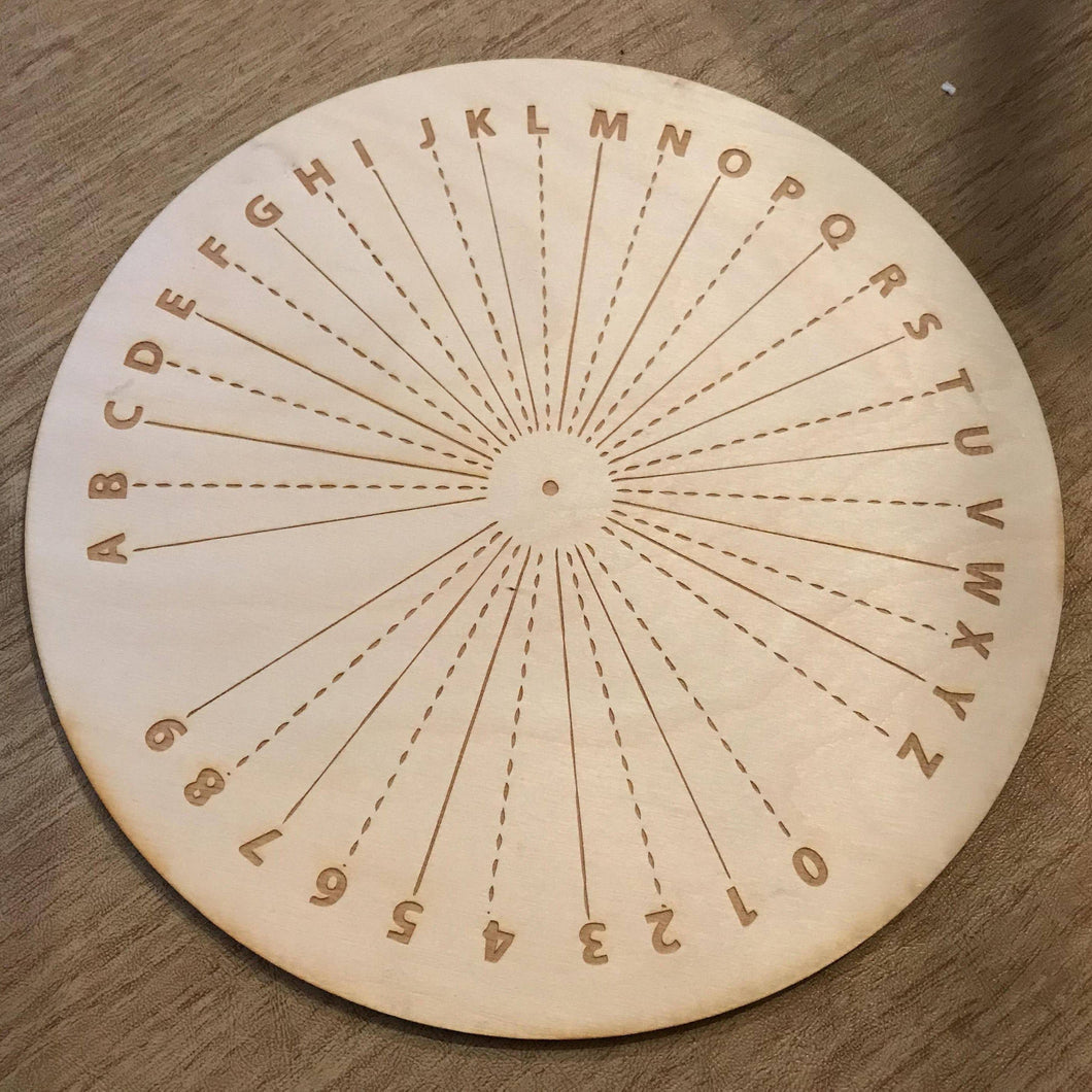 Wood Engraved Pendulum Board