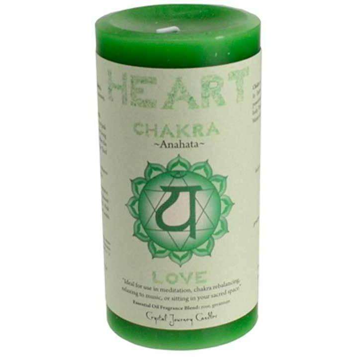 Heart Chakra Pillar Candle