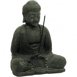 Black Lava Buddha Statue