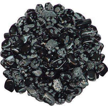 Natural Tumbled Crystals and Stones,Snowflake Obsidian