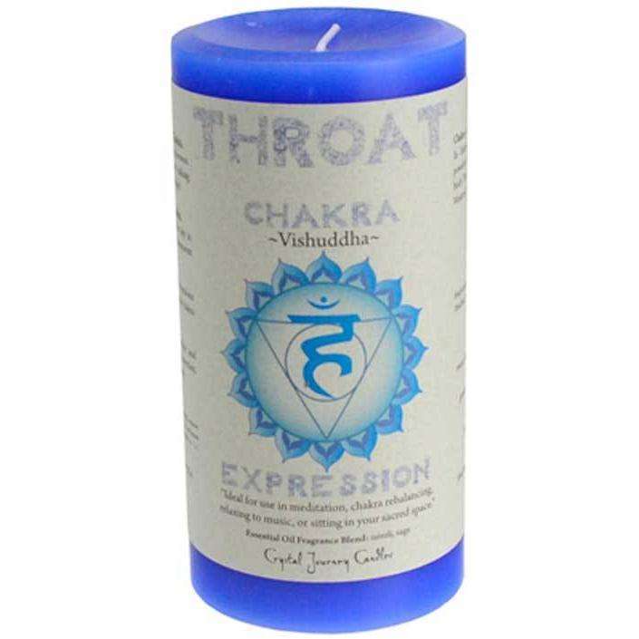 Throat Chakra Pillar Candle